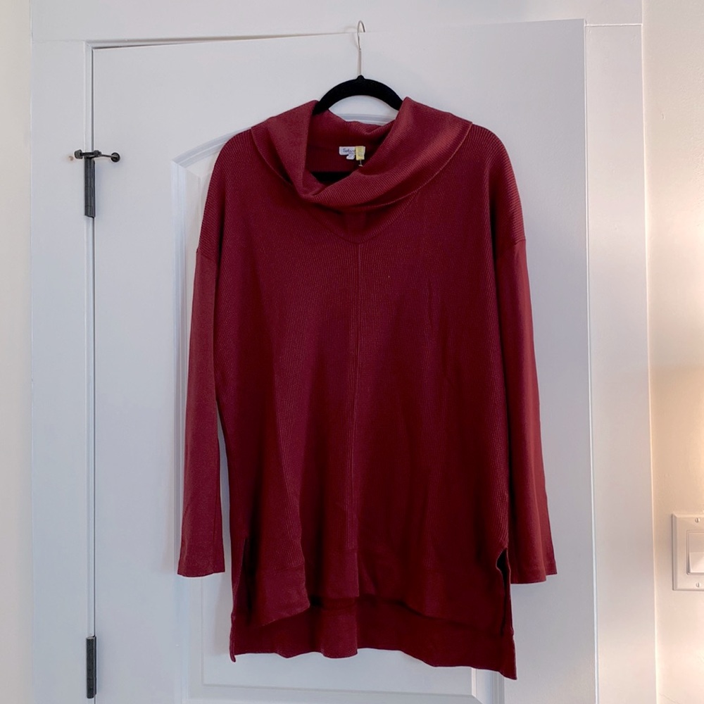 Splendid Cowl Neck Maternity Pull Over